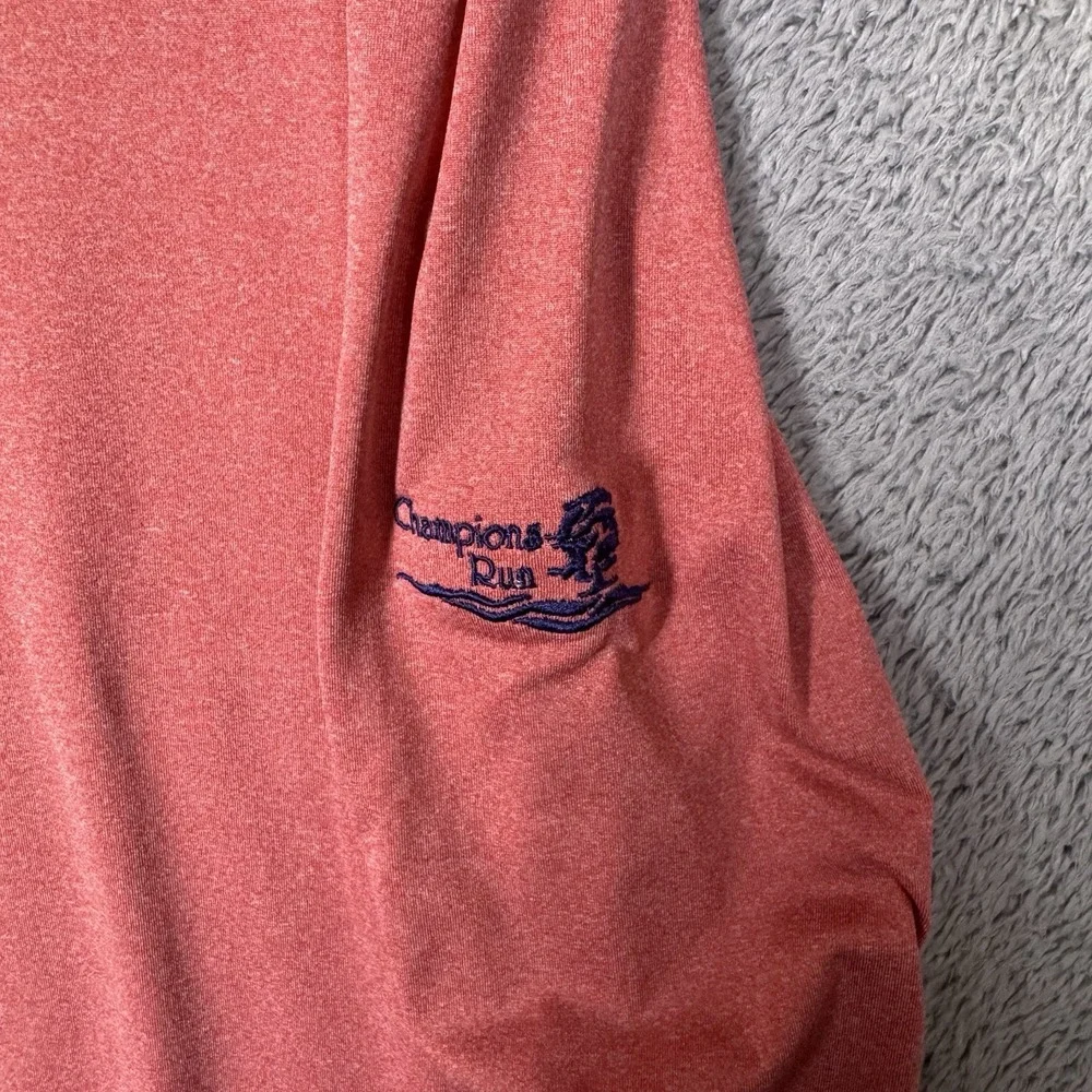 Johnnie-O Jacket Men M Randall Heathered Cardinal Prep-formance 1/4 Zip Pullover
